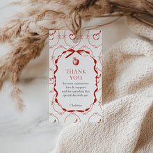 Load image into Gallery viewer, 2020 red apple in our eye  favor tag template