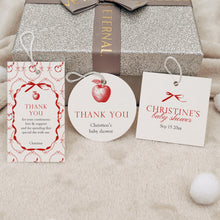 Load image into Gallery viewer, 2020 red apple in our eye  favor tag template