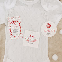 Load image into Gallery viewer, 2020 red apple in our eye  favor tag template