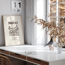 Load image into Gallery viewer, Western Psalm 20:7 art print