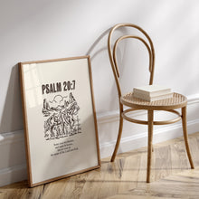 Load image into Gallery viewer, Western Psalm 20:7 art print