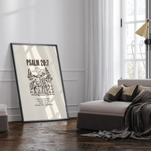 Load image into Gallery viewer, Western Psalm 20:7 art print