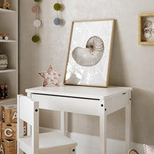 Load image into Gallery viewer, Coastal watercolor sea shell 2 art print 07-119