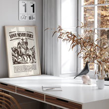 Load image into Gallery viewer, Western Love never fails art print