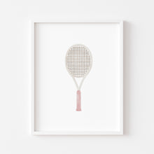Load image into Gallery viewer, watercolor tennis individual art print 07-277