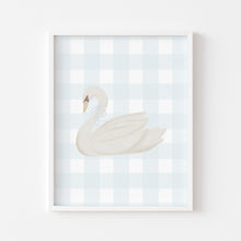 Load image into Gallery viewer, Blue watercolor whimsical nursery coquette style art prints (Choose your print) 07-278