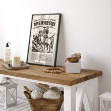 Load image into Gallery viewer, Western Love never fails art print