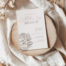 Load image into Gallery viewer, Mother’s Day Brunch Invitation Classic Elegant Line Art Editable Template 0806