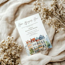 Load image into Gallery viewer, 2035 Home Begins Here Apartment Housewarming Party Invite, Moving Announcement, digital download