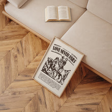 Load image into Gallery viewer, Western Love never fails art print
