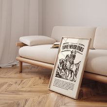 Load image into Gallery viewer, Western Love never fails art print