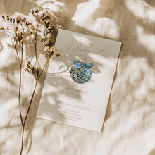 Load image into Gallery viewer, 2024 Blue Ornament Baby Shower Invitation, Winter Holiday Baby Shower Template, Little Ornament is Almost Here Christmas Invite