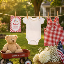 Load image into Gallery viewer, Baby Q Invitation Template | Fourth Of July Summer BBQ Baby Shower 2046