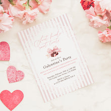 Load image into Gallery viewer, 0801 Pink Coqutte Valentine's Party Gift Exchange Party Invite, Galentine's Ladies Night, Digital Download