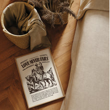 Load image into Gallery viewer, Western Love never fails art print