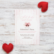 Load image into Gallery viewer, 0801 Pink Coqutte Valentine's Party Gift Exchange Party Invite, Galentine's Ladies Night, Digital Download
