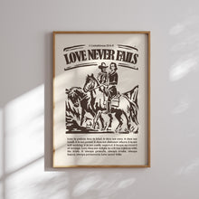 Load image into Gallery viewer, Western Love never fails art print
