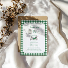 Load image into Gallery viewer, 0311 green hole in one invitation template