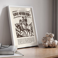 Load image into Gallery viewer, Western Love never fails art print