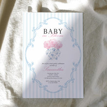 Load image into Gallery viewer, Corjl editable baby in bloom invitation 2014
