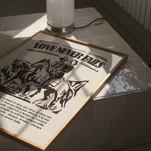 Load image into Gallery viewer, Western Love never fails art print