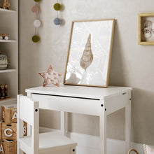 Load image into Gallery viewer, Coastal beige sea shell 3 art print 07-119