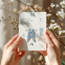 Load image into Gallery viewer, 0305 Blue Korean 100 days celebration invitation