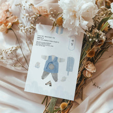 Load image into Gallery viewer, 0305 Blue Korean 100 days celebration invitation