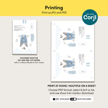 Load image into Gallery viewer, 0305 Blue Korean 100 days celebration invitation