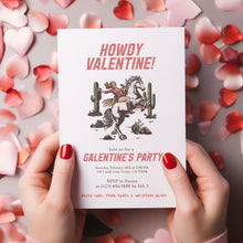 Load image into Gallery viewer, 0801 Western Cowgirl Howdy Galentine Invite, Valentines Day Girls Night Out, digital download, editable template