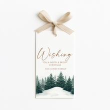 Load image into Gallery viewer, 2033 Wishing Merry & Bright Christmas Gift Tags, Printable Teacher Appreciation Thank You, Digital Download