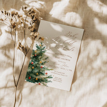 Load image into Gallery viewer, 2024 Winter Christmas tree baby it's cold outside invitation template