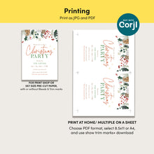 Load image into Gallery viewer, 2033 Christmas Dinner Winter Holiday Party Invite, Digital Download, Friendsmas Invitation Editable Template