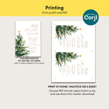 Load image into Gallery viewer, 2024 Winter Christmas tree baby it's cold outside invitation template