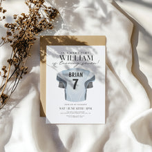 Load image into Gallery viewer, 0325 Football Game Time Jersey Birthday Invitation, Editable Template, Digital Download