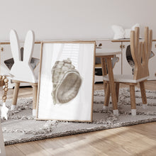 Load image into Gallery viewer, Coastal watercolor sea shell 4 art print 07-119