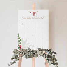 Load image into Gallery viewer, 2029 Christmas Baby Shower Due Date Calendar: Guess the Arrival Game (Digital Download)