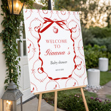 Load image into Gallery viewer, 2020 red apple in our eye welcome sign template