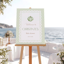 Load image into Gallery viewer, 2019 green pumpkin welcome sign template