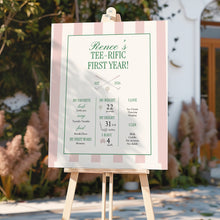 Load image into Gallery viewer, 0311 pink let's par tee milestone template