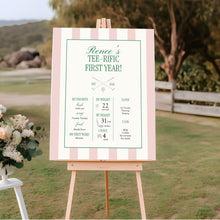 Load image into Gallery viewer, 0311 pink let's par tee milestone template