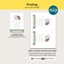 Load image into Gallery viewer, 0325 Cheer & Football Joint Birthday Invitation, Twin Siblings Sports Invite, Digital Download Template