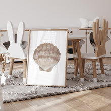 Load image into Gallery viewer, Coastal beige sea shell 5 art print 07-119