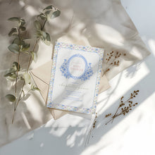 Load image into Gallery viewer, Corjl editable grandmillenial style baby shower invitation 2015