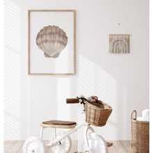 Load image into Gallery viewer, Coastal beige sea shell 5 art print 07-119