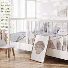 Load image into Gallery viewer, Coastal beige sea shell 5 art print 07-119