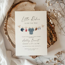 Load image into Gallery viewer, 2032 ittle Rookie is On the Way Baby Shower Football Invite, Editable Sports Template, Digital download