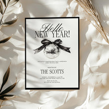 Load image into Gallery viewer, 2035 Modern New Year's Eve Party Invite, Disco Mirror Ball, Digital Download, Girls' Night out