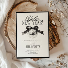 Load image into Gallery viewer, 2035 Modern New Year's Eve Party Invite, Disco Mirror Ball, Digital Download, Girls' Night out