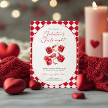 Load image into Gallery viewer, 0801 Galentine Girls Night Party Invite, Valentines ladies Party, Editable Template, Digital Download